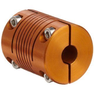 Lovejoy ASB6 68514477053 Single Beam Coupling, Aluminum, Inch, 3/8" Bore A Diameter, 1/2" Bore B Diameter, 1.252" OD, 1.752" Overall Coupling Length, 15 lb in Nominal Torque, No Keyway, 10000 Max RPM Helical Coupling Industrial & 