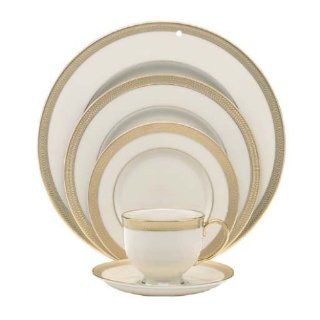 Lenox Lowell Gold Banded Ivory China 5 Piece Place Setting, Service for 1 Dinnerware Sets Kitchen & Dining