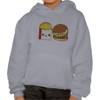 Fast Food Couple Hooded Sweatshirts