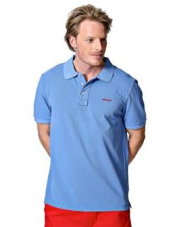 Sebago Men's 'Outwashed' Polo Shirt Medium Blue Clothing