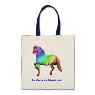 Horse of a Different Color Custom Tote Bag