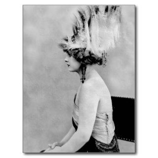 Wild Feather Hat, early 1900s Post Cards