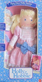 Mattel PARTY DAYS HOLLY HOBBIE 15" Tall DOLL w Keepsake Storybook & MORE (1989) Toys & Games
