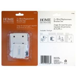 Home Decorators Collection 2 in. Faux Wood Blind Replacement Brackets 10793478025886