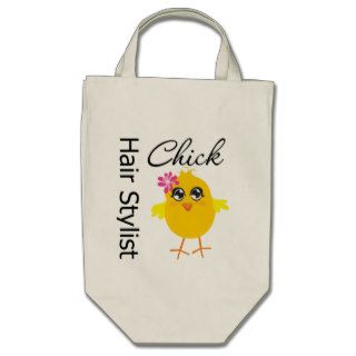 Hair Stylist Chick Tote Bags