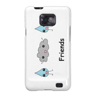 Cute Cloud and Raindrop Friends Samsung Galaxy Cover