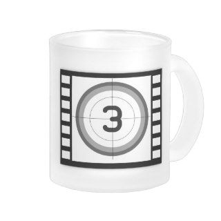 Film Frame Countdown Frosted Glass Mug
