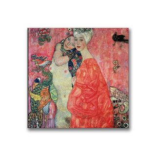 Gustav Klimt 'Woman Friends' Canvas Art Trademark Fine Art Canvas