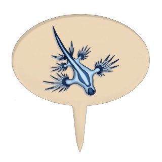 Blue Dragon Nudibranch Cake Toppers