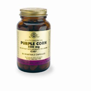 South American Purple Corn 550 mg   Provide additional nutrient value to a person's diet, 60 Vcaps,(Solgar) Health & Personal Care