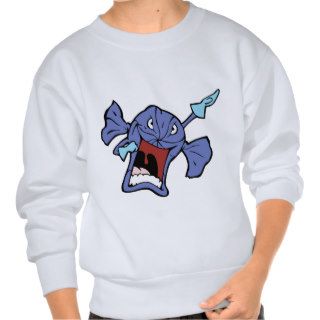 Fish Superhero   Sea Food Super Hero Pull Over Sweatshirt