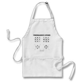 Freemason's Cipher (Cryptography) Apron