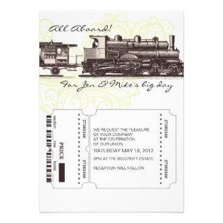 All Aboard Personalized Invites