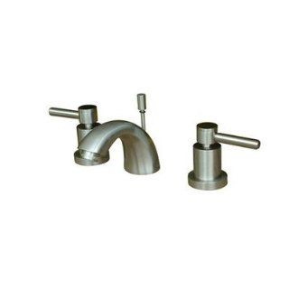 Elements of Design ES295DL+ Tampa Widespread Bathroom Sink Faucet with Double Lever Handles Finish Satin Nickel    