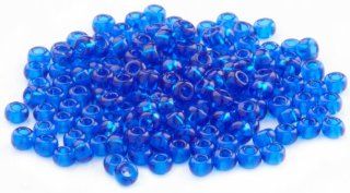 Beaders Paradise LTS266 Czech Glass Transparent Cobalt 10/0 Seed Beads in a Tube