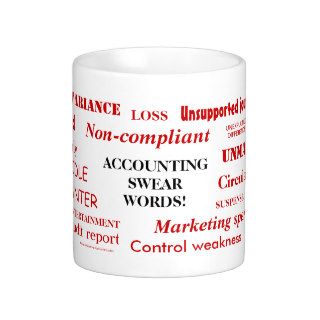 Accounting Swear Words Rude Mug