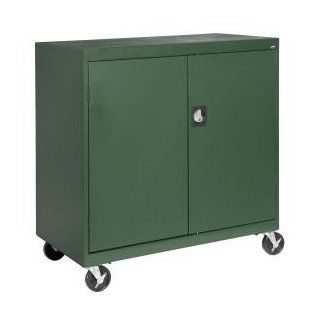 Mobile Storage Cabinet 36x18x36 Green 