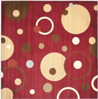 Safavieh Porcello Collection PRL6851 4091 Red Round Area Rug, 7 Feet  