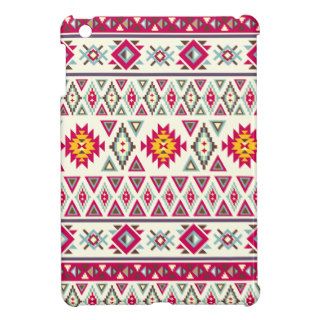 Girly Hot Pink Aztec Pattern iPad Mini Case