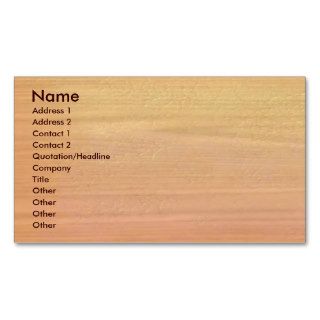 Plain Maple Wood Business Card