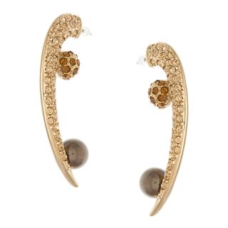 Michelle Monroe Crystal Swirl Earrings Made with SWAROVSKI Elements Michelle Monroe Crystal, Glass & Bead Earrings