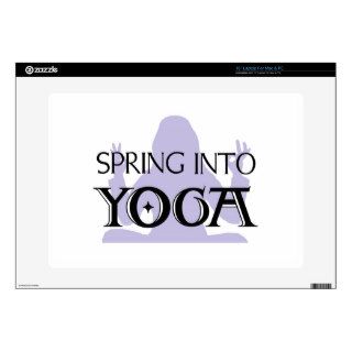 Spring Into Yoga Decals For Laptops