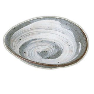 Ceramic Bowl Powderˆhair ellipse [16.2cm x 15cm x 3.8cm] kgr019 301 257 Kitchen & Dining