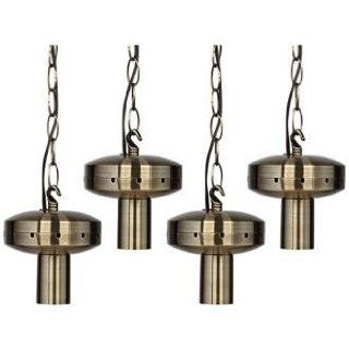 4 Light Antique Brass Shade   Multi Light Pendant DIY Kit   Ceiling Pendant Fixtures  