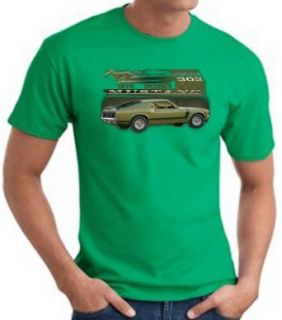 Ford Car 1970 MUSTANG BOSS 302 Classic Adult T shirt Tee   Kelly Clothing