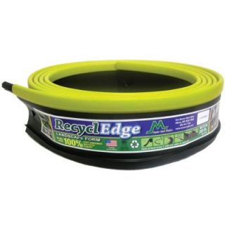 Master Mark RecyclEdge 20 ft. Recycled Plastic Landscape Lawn Edging Yellow with Stakes DISCONTINUED 55220