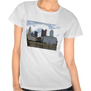 Columbus skyline across the Scioto River T Shirts