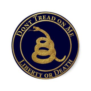 Don’t Tread on Me Round Stickers