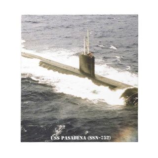 USS PASADENA (SSN 752) MEMO NOTE PADS