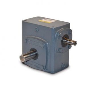Boston Gear 71315KG Right Angle Gearbox, Solid Shaft Input, Right Output, 151 Ratio, 1.33" Center Distance, .66 HP and 305 in lbs Output Torque at 1750 RPM Mechanical Gearboxes