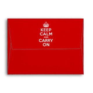 Keep Calm and Carry On Envelope