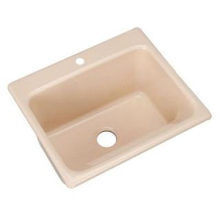 Thermocast Kensington Drop in Acrylic 25x22x12 in. 1 Hole Utility Sink in Candle Lyte 21105