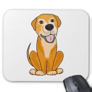 RR  Cute Funny Rescue Dog Puppy Cartoon Mouse Pad