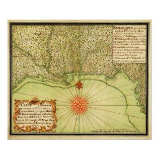 Gulf Coast of the United StatesPanoramic Map Print