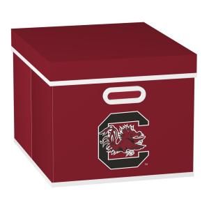 MyOwnersBox College STACKITS University of South Carolina 12 in. x 10 in. x 15 in. Stackable Garnet Fabric Storage Cube 12012005CSCA