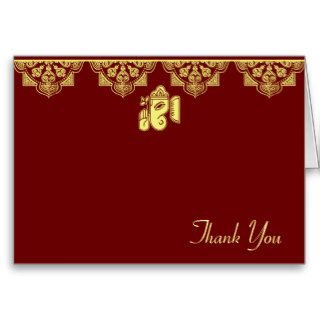Ganesh Wedding Thank You Cards