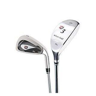 Wilson   Di5 Distance Hybrid Iron Set  Available in 3 Flexs, 2 Shafts & 2 Right/Lefts, Stiff Flex   Right  , Steel  Golf Hybrid Club Sets  Sports & Outdoors