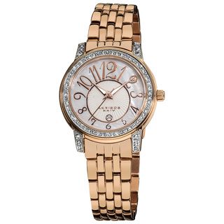 Akribos XXIV Women's Rose Tone Stainless Steel Sparkle Mother of Pearl Quartz Watch Akribos XXIV Women's Akribos XXIV Watches