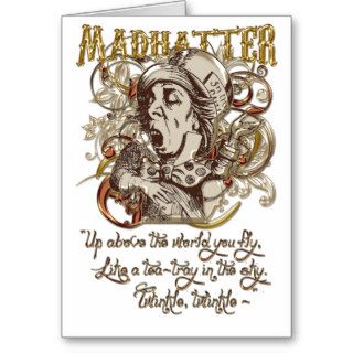 Mad Hatter Carnivale Style (with poem) Cards