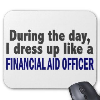 During The Day I Dress Up Financial Aid Officer Mouse Pad