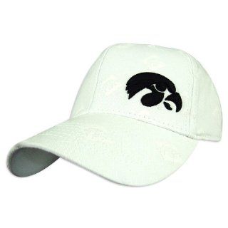Iowa Hawkeyes Whiteout One Fit Hat  Sports Fan Baseball Caps  Sports & Outdoors