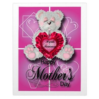 Happy Mother's Day Teddy Bear Photo Plaque