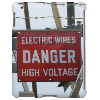 Danger High Voltage Electric Wires iPad Case