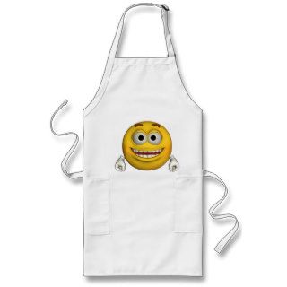 EXCITED SMILEY FACE APRON
