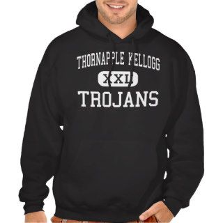 Thornapple Kellogg   Trojans   High   Middleville Hooded Sweatshirts