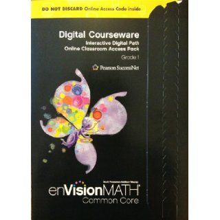 enVision Math Common Core Grade 1 ~ Digital Courseware ~ Interactive Digital Path Online Classroom Access Code Scott Foresman   Addison Wesley 9780328702855 Books